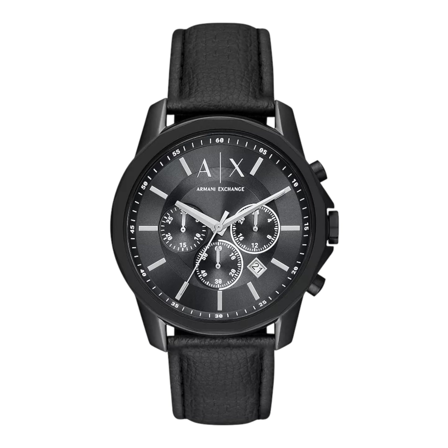 Armani Exchange Uhr Chronograph AX1724 Leder schwarz