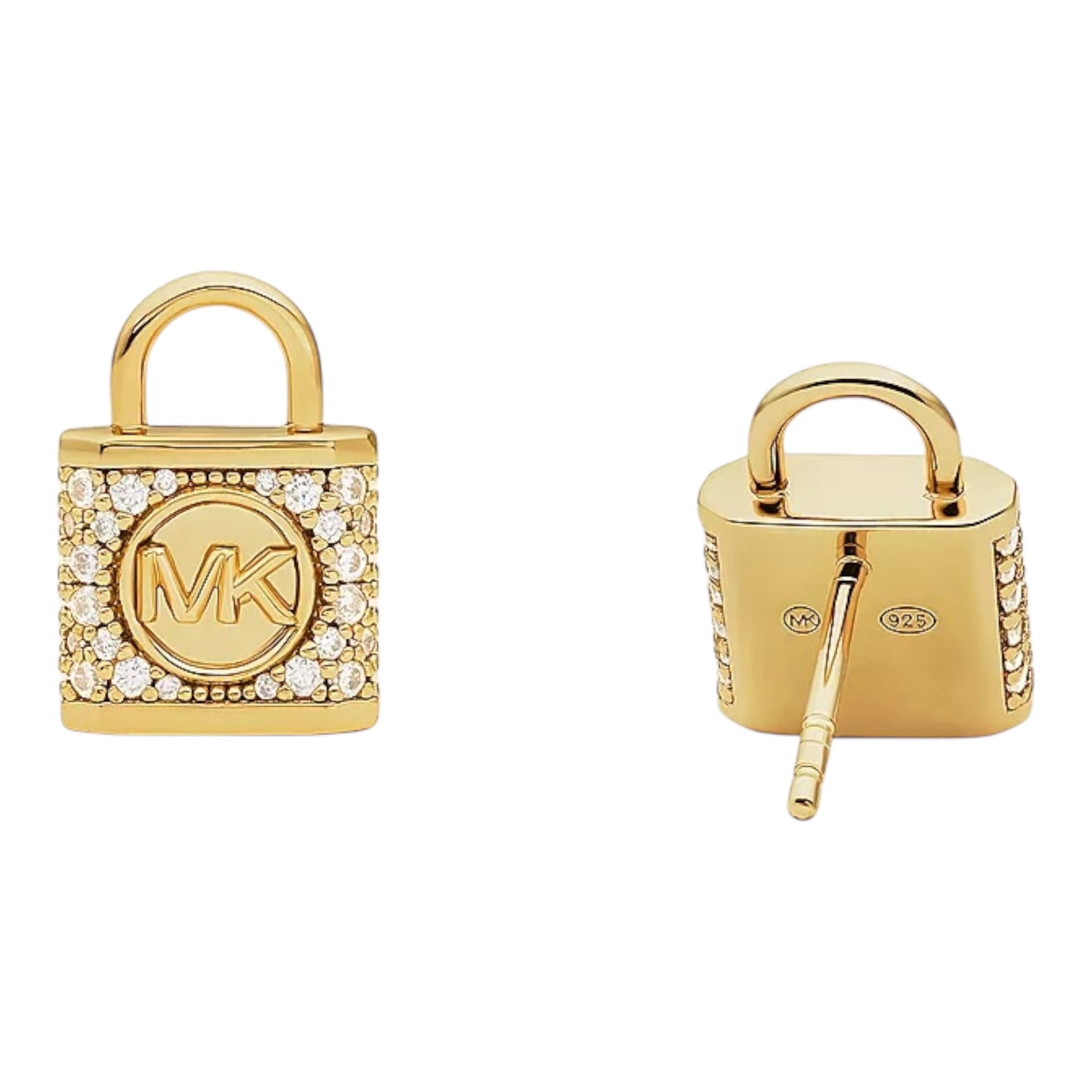 Michael Kors Ohrstecker Pavé Sterlingsilber vergoldet