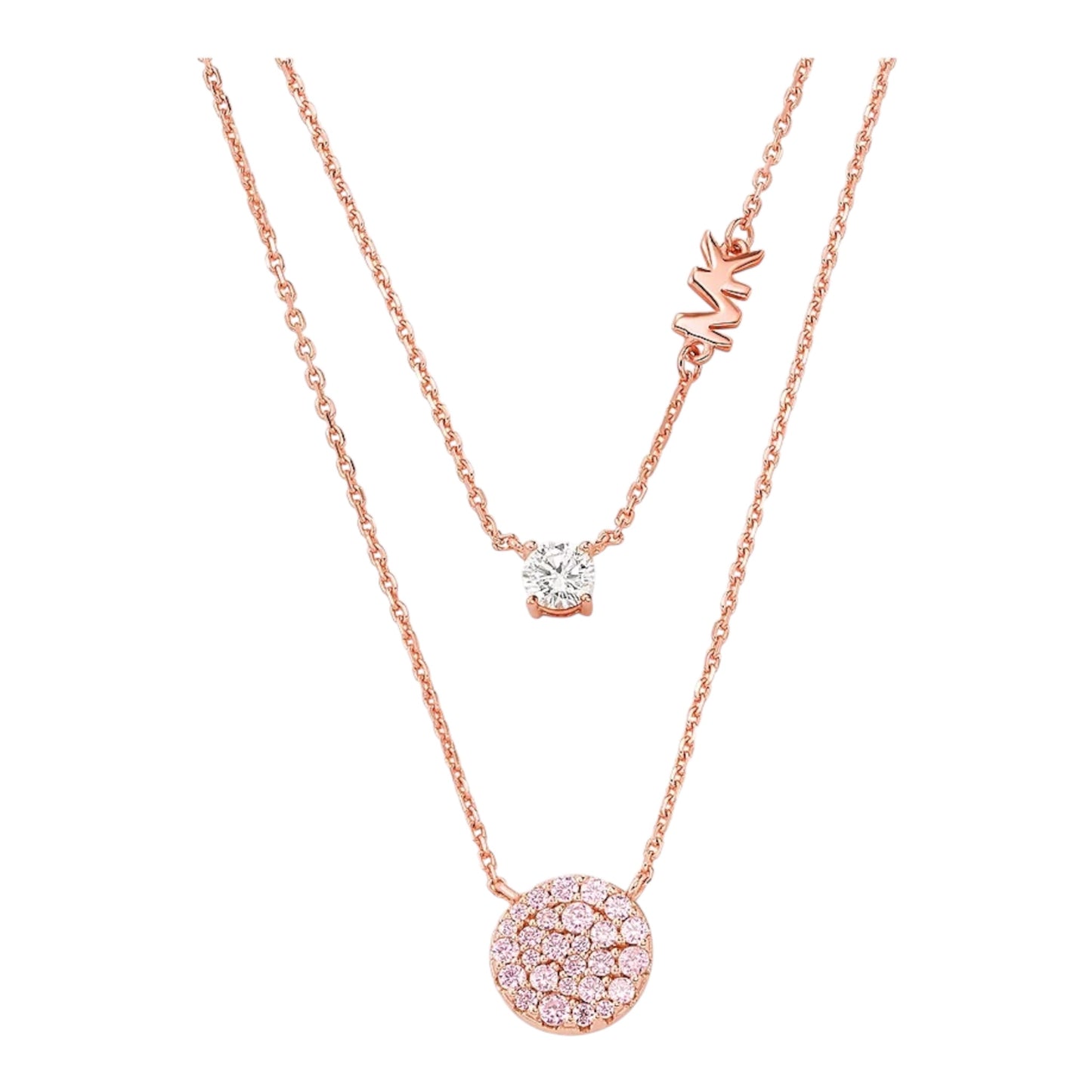 Michael Kors Kette zweireihig Sterlingsilber rosévergoldet