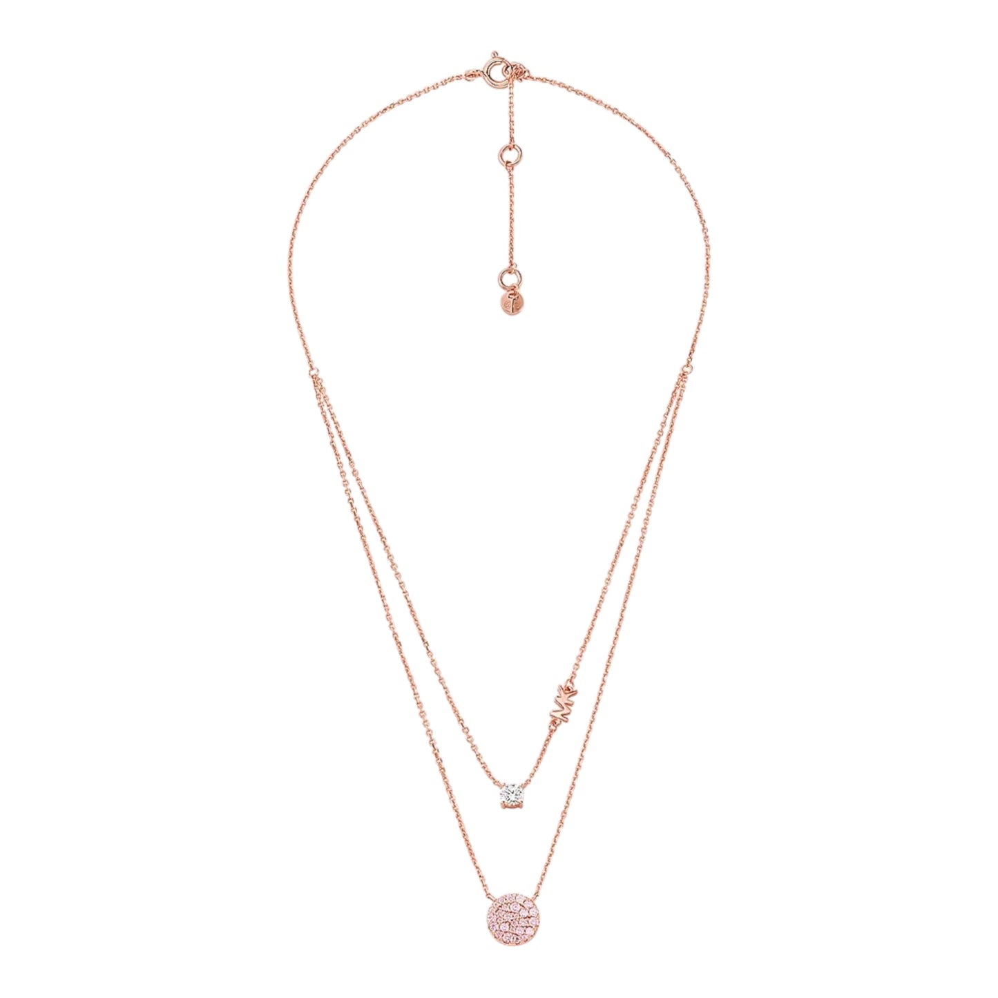 Michael Kors Kette zweireihig Sterlingsilber rosévergoldet