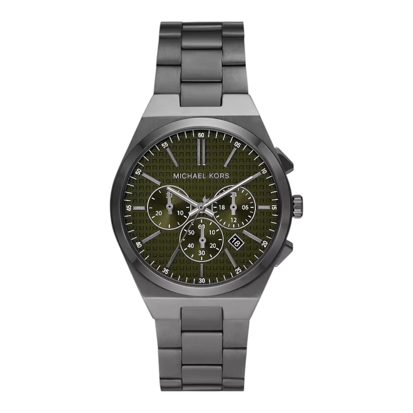 Michael Kors Herren Uhr Chronograph Lennox Edelstahl anthrazit MK9118
