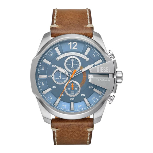 Diesel Herrenuhr Chronograph DZ4458 Leder