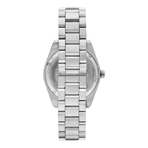 Emporio Armani Set Armband und Uhr 3-Zeiger-Werk Datum Edelstahl