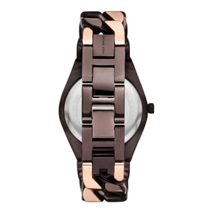 Michael Kors Lennox Damen Uhr schokobraun roségoldfarben MK7501