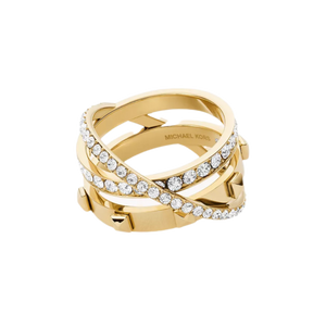 Michael Kors Prestack-Ring Goldfarbe