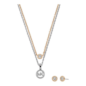 Michael Kors Schmuckset – Halskette & Ohrringe Two Colour