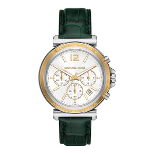 Michael Kors Chronograph MAREN MK7498 Grün Leder