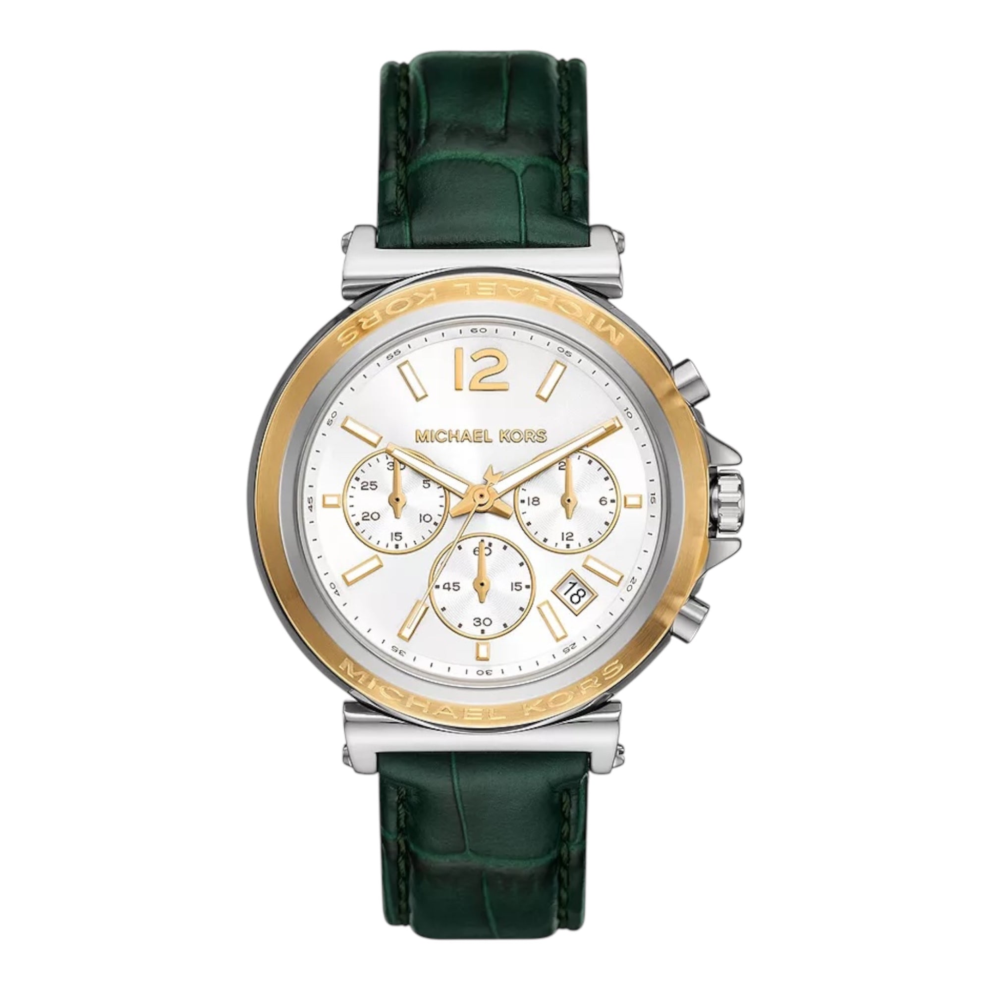 Michael Kors Chronograph MAREN MK7498 Grün Leder