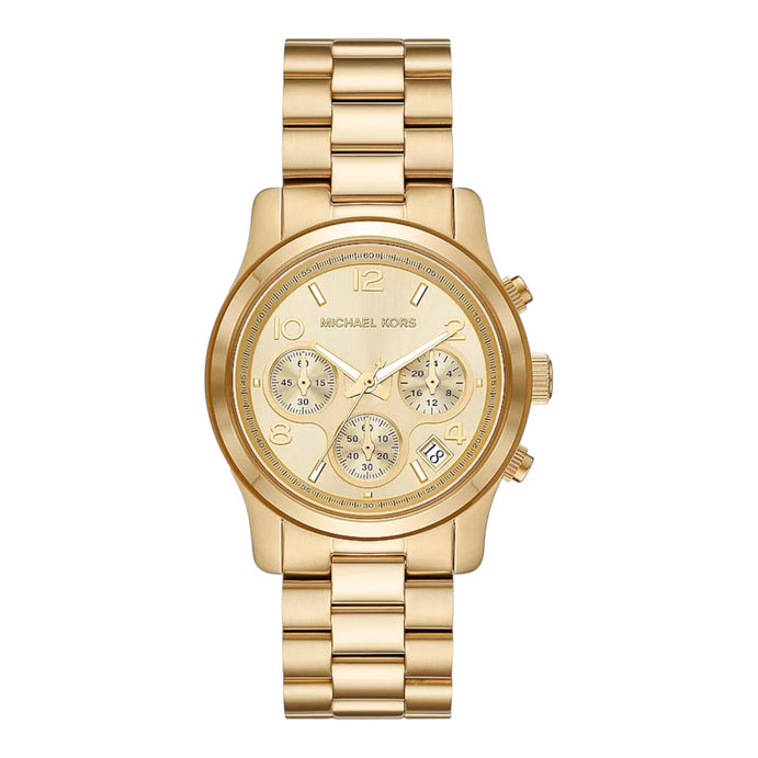 Michael Kors Chronograph Damen Uhr Runway MK7323 Goldfarbe