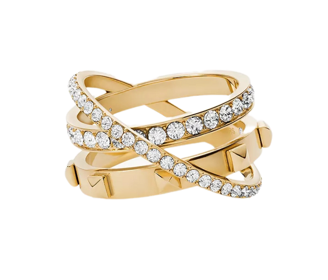 Michael Kors Prestack-Ring Goldfarbe