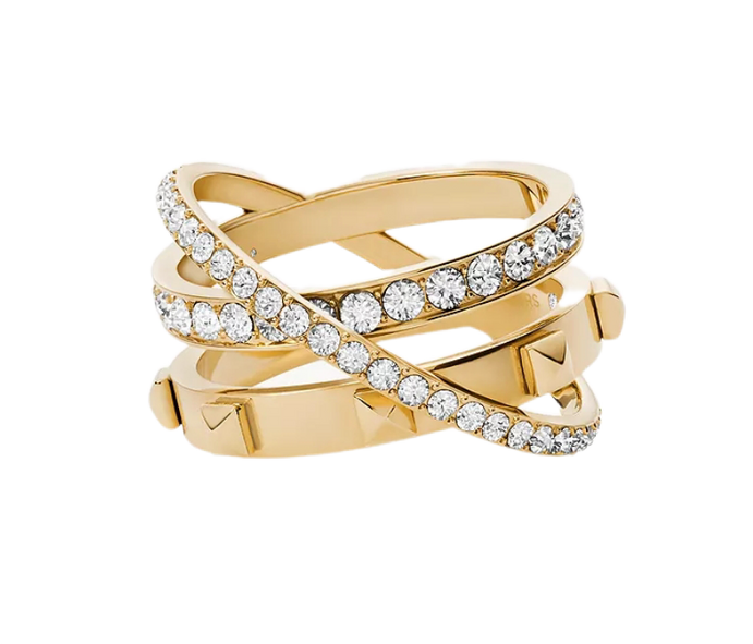 Michael Kors Prestack-Ring Goldfarbe