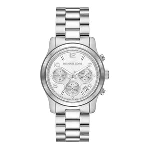 Michael Kors Chronograph Damen Uhr Runway MK7325 Silberfarbe