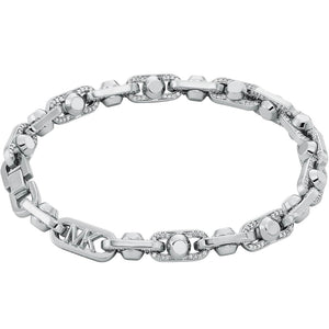 Michael Kors Gliederarmband Pave Astor Silberfarben