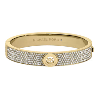 Michael Kors Scharnierarmreif Fulton Pavé goldfarben