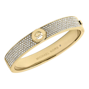 Michael Kors Scharnierarmreif Fulton Pavé goldfarben