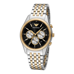 Emporio Armani Herren Uhr Chronograph – Bi-Color AR11713