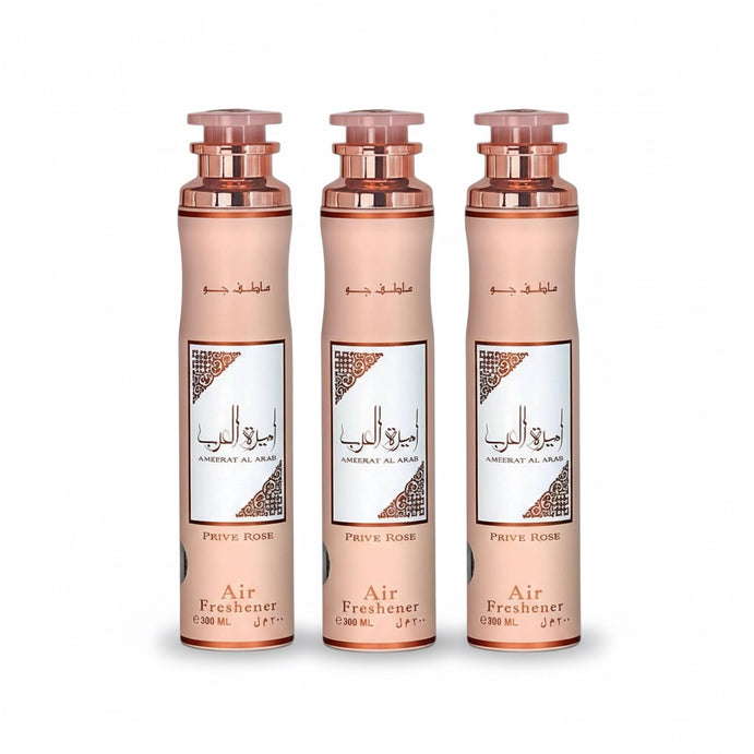 Lattafa Ameerat Al Arab Prive Rose Raumspray Lufterfrischer SET 3x300ml