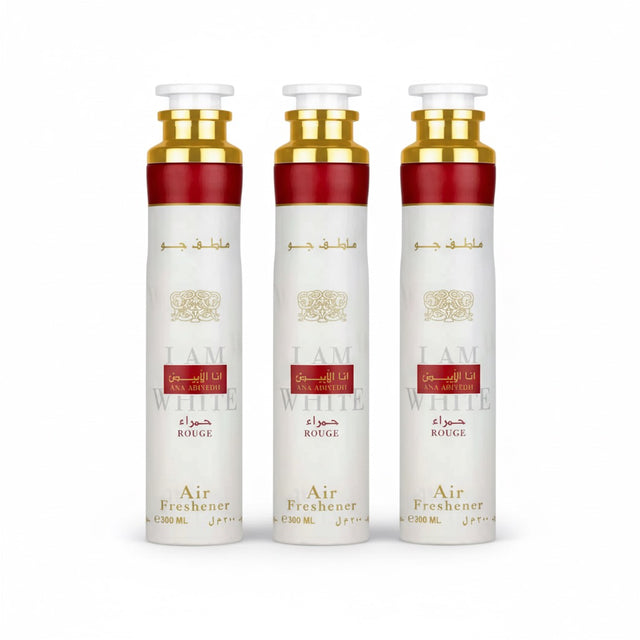 Lattafa Iam White Ana Abiyedh Rouge Lufterfrischer Raumduft SET  3x300ml