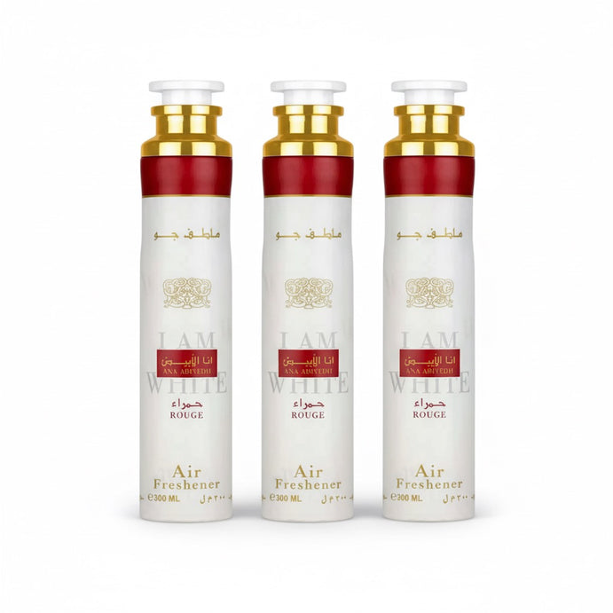 Lattafa Iam White Ana Abiyedh Rouge Lufterfrischer Raumduft SET  3x300ml