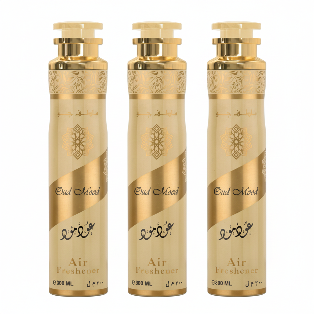 Lattafa Oud Mood Raumduft SET Lufterfrischer 3x300ml