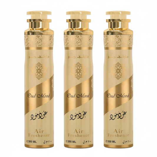 Lattafa Oud Mood Raumduft SET Lufterfrischer 3x300ml