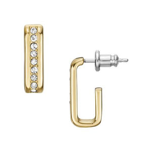 Fossil Glitz Ohrringe Goldfarben